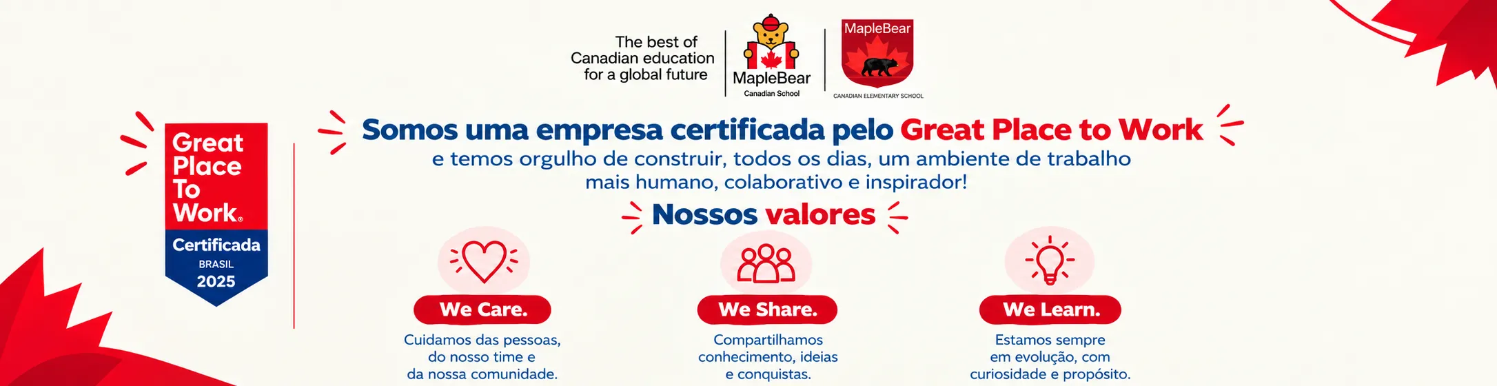 Imagem institucional 2 da empresa Maple Bear Marília