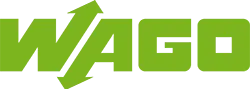 A logo está escrito Wago, na cor verde.