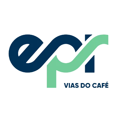 Logo da empresa em azul e verde. Na logo se lê EPR.