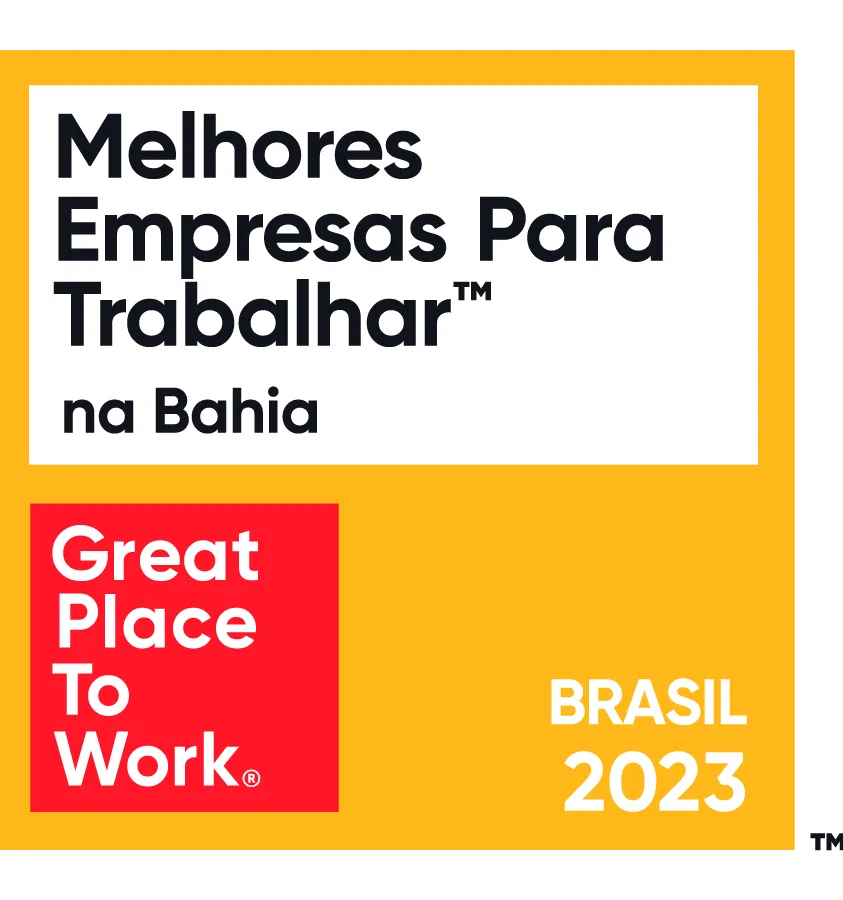 1ª no Ranking de melhores empresas para se trabalahar na Bahia em 2023