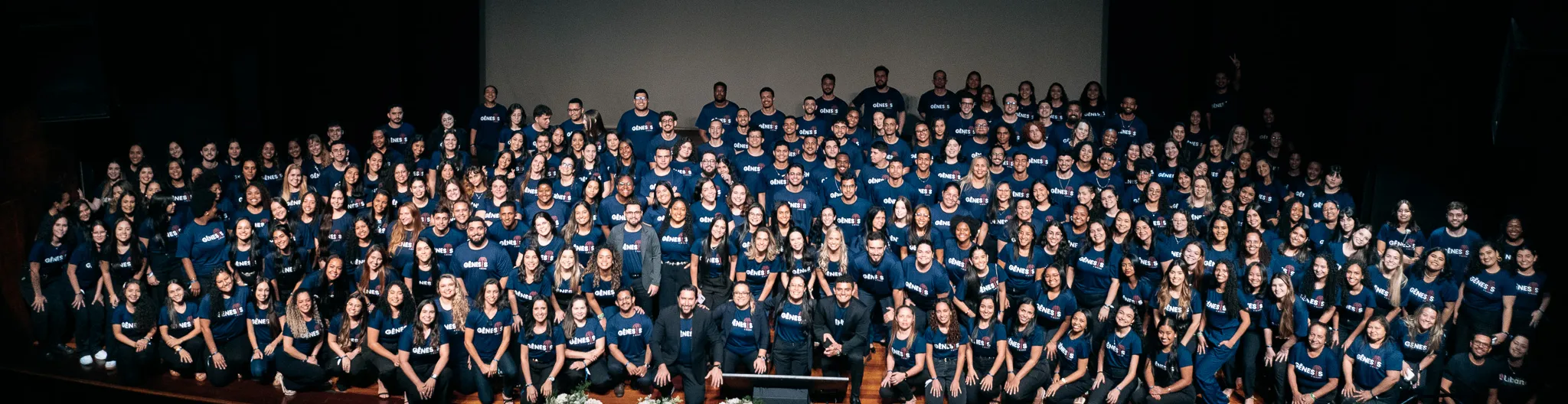 Time Líbano reunido.