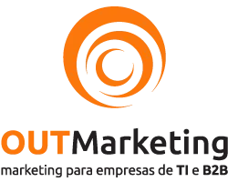 Logo laranja com semi-círculos em seu centro, OUT escrito em laranja e marketing escrito em preto.
A OUTMarketing Brasil é uma empresa especializada em marketing para empresas de TI e B2B.