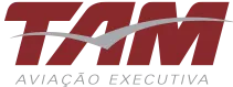 Logo em cor bordô da Tam Aviação Executiva.