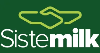 O logo da SISTEMILK é uma representação visual que combina a essência da empresa com seus valores. Nele, duas mãos se apertam, simbolizando a força de um acordo comercial sólido e a parceria entre produtores e consumidores. Ao mesmo tempo representa a imagem de baias para vacas estacando e refletindo o cuidado e respeito pelo bem-estar animal. As cores escolhidas transmitem frescor e confiança, alinhando-se perfeitamente à missão da SISTEMILK.