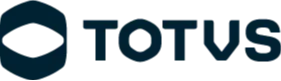 A logo da TOTVS é composta por um símbolo circular e o nome da empresa escrito ao lado. O símbolo dentro do círculo representa uma forma tridimensional, que se assemelha a um cubo em perspectiva, com linhas suaves e arredondadas, sugerindo modernidade e dinamismo. Ao lado do símbolo, em letras maiúsculas e estilizadas, está a palavra "TOTVS". A tipografia é simples, robusta e contemporânea, refletindo solidez e inovação. Toda a logo é monocromática, geralmente em tons de azul ou cinza, transmitindo confiança e tecnologia.