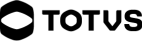 A logo da TOTVS é composta por um símbolo circular e o nome da empresa escrito ao lado. O símbolo dentro do círculo representa uma forma tridimensional, que se assemelha a um cubo em perspectiva, com linhas suaves e arredondadas, sugerindo modernidade e dinamismo. Ao lado do símbolo, em letras maiúsculas e estilizadas, está a palavra "TOTVS". A tipografia é simples, robusta e contemporânea, refletindo solidez e inovação. Toda a logo é monocromática, geralmente em tons de azul ou cinza, transmitindo confiança e tecnologia.