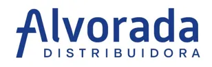 Logomarca da Alvorada Distribuidora em cor azul