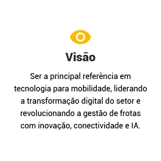 Visão

Ser a principal referência em tecnologia para mobilidade, liderando a transformação digital do setor e revolucionando a gestão de frotas com inovação, conectividade e IA.