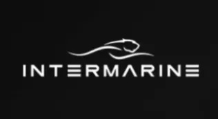 Desenho de uma pantera como se estivesse deitada e embaixo escrito Intermarine